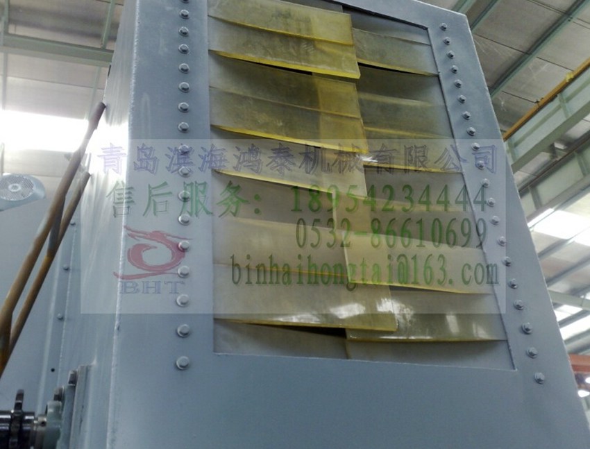 出口緬甸的(de)通(tōng)過式抛丸機(jī)